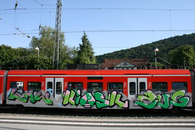 Graffiti Train - Photo by solaplexus - The, law, kiosk