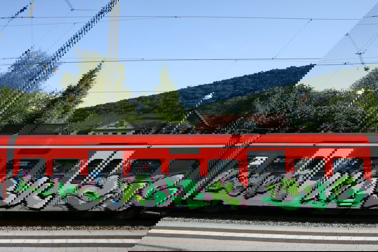 Graffiti Train - Photo by solaplexus - The, law, kiosk