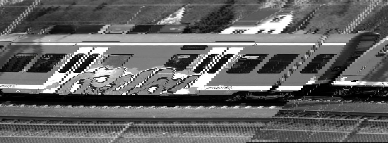 Graffiti Train - Photo by solaplexus - zug, onf