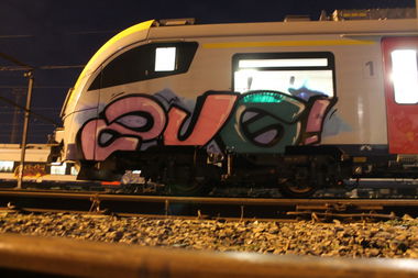 Graffiti Train - Photo by solaplexus - zug, onf