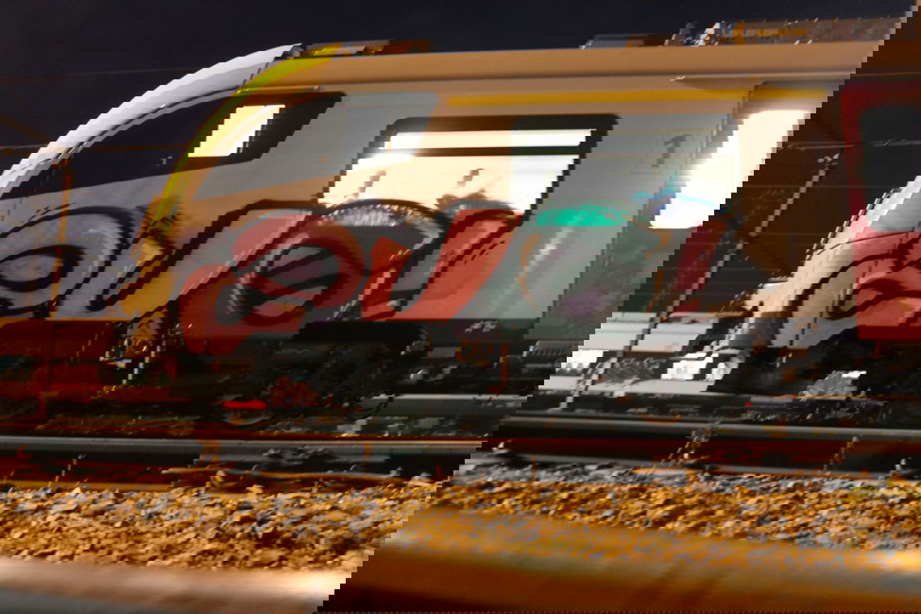 Graffiti Train - Photo by solaplexus - zug, onf