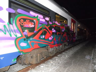 Graffiti Train - Photo by somer