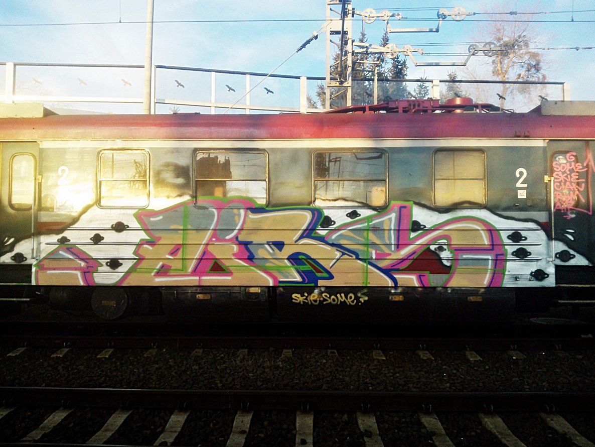 Graffiti Train - Photo by somer