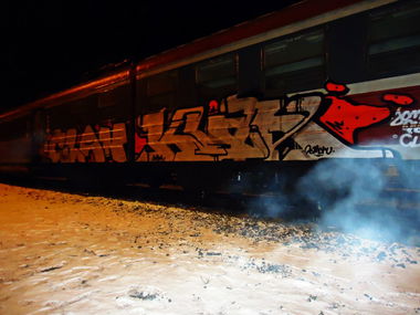 Graffiti Train - Photo by somer