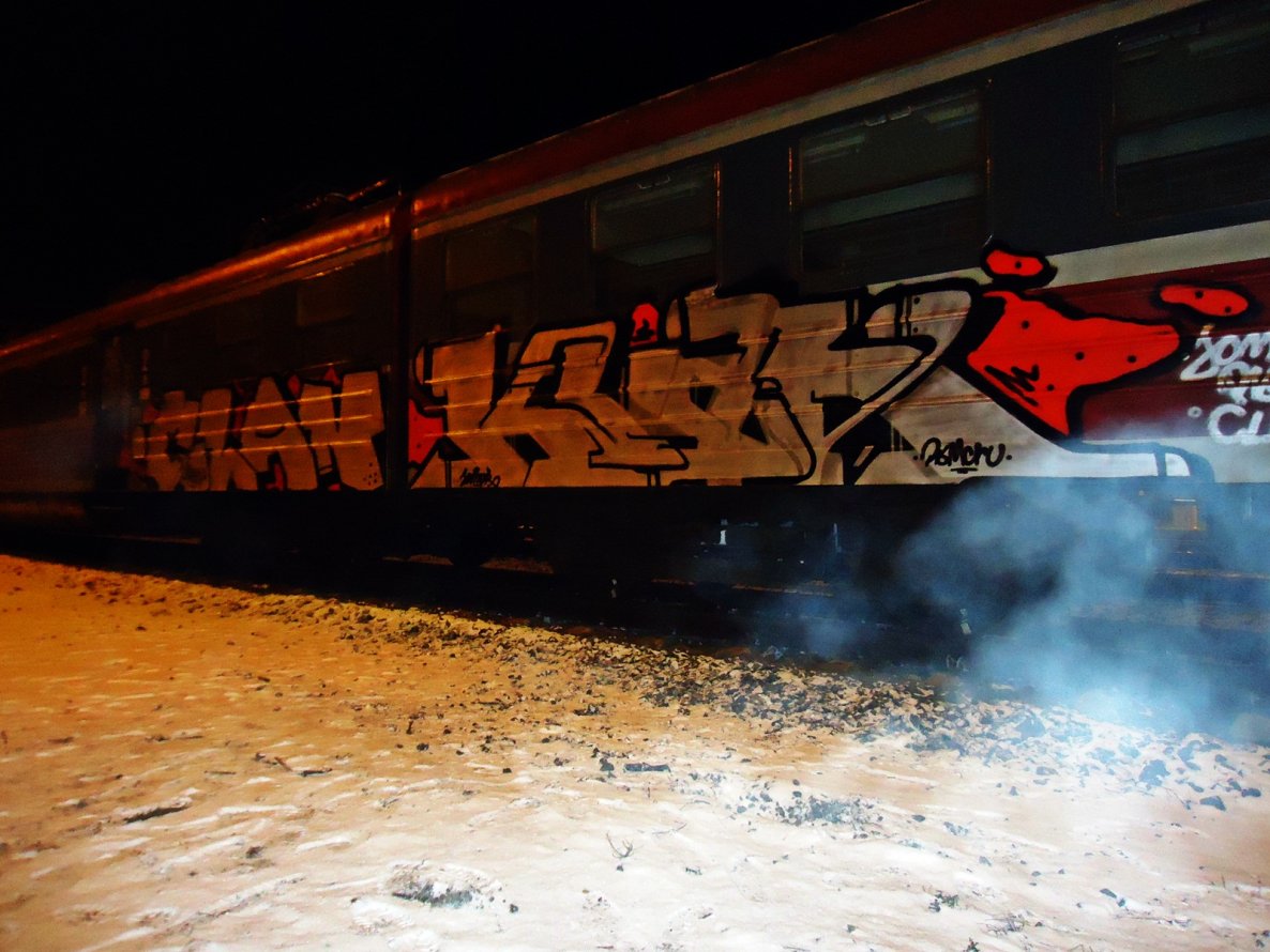 Graffiti Train - Photo by somer