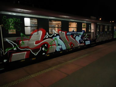 Graffiti Train - Photo by somer