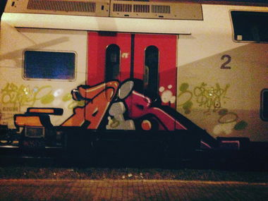 Graffiti Train - Photo by somer