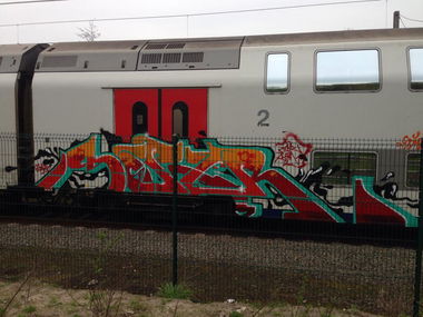 Graffiti Train - Photo by somer
