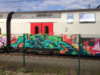 Graffiti Train - Photo by somer