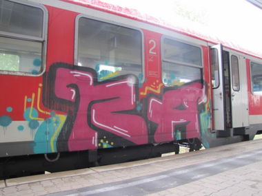 Graffiti Train in Brunswick - Photo by sonderkomission - RA, Steeler