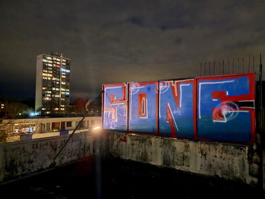 Graffiti Bombing in Hamburg - Photo by sone89jc - rooftop, bombing, sone (2023)