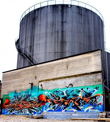 Graffiti Wall in Basel - Photo by soniz - dest, -, gaps (2013)