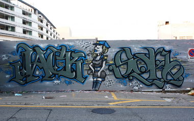 Graffiti Wall in Fribourg - Photo by sope798 - sope798, sope, jack (2013)