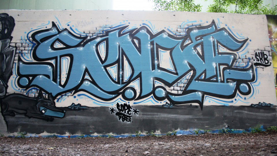 Graffiti Wall in Laupen - Photo by sope798 - sope798, sope (2013)