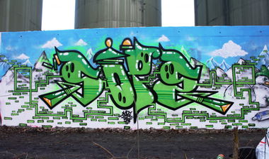 Graffiti Wall in Laupen - Photo by sope798 (2014)