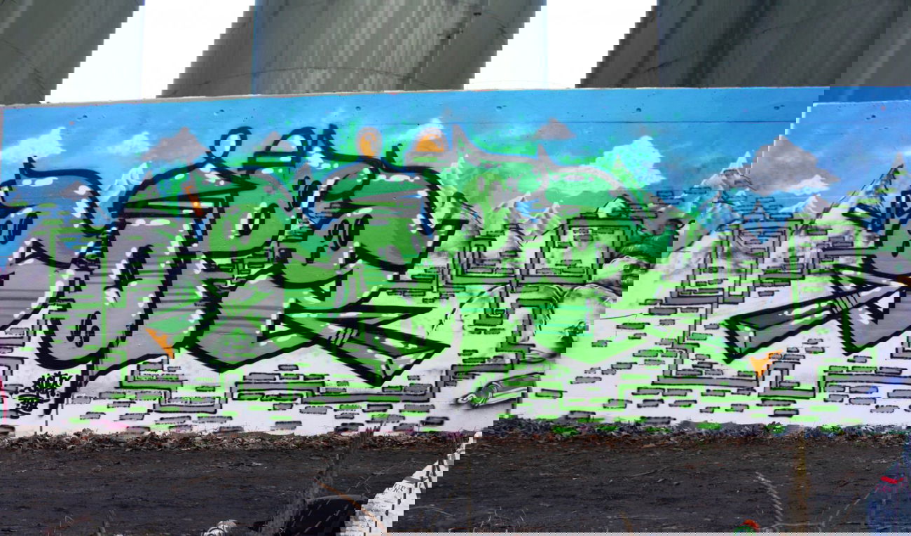 Graffiti Wall in Laupen - Photo by sope798 (2014)