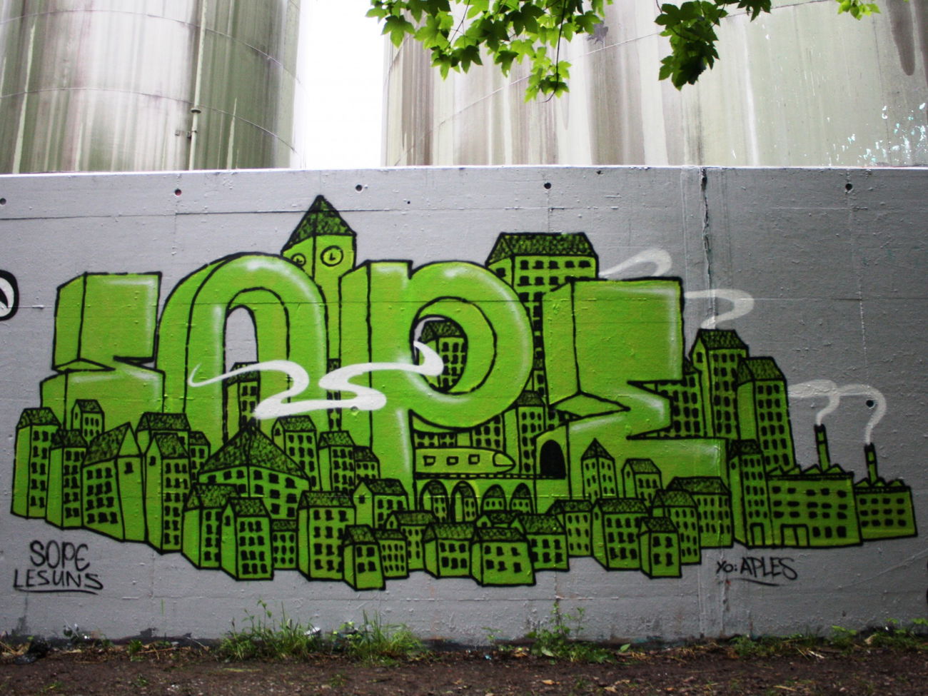 Graffiti Wall in Schweiz - Photo by sope798 (2015)