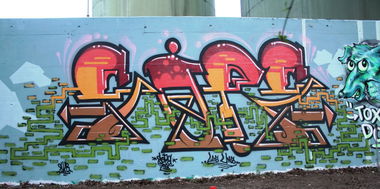 Graffiti Wall in Laupen - Photo by sope798 (2014)