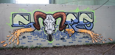 Graffiti Wall in Laupen - Photo by sope798 (2014)