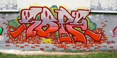 Graffiti Wall in Fribourg - Photo by sope798 (2014)