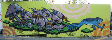 Graffiti Wall in Fribourg - Photo by sope798 (2014)