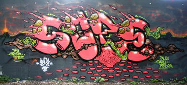 Graffiti Wall in Laupen - Photo by sope798 (2014)