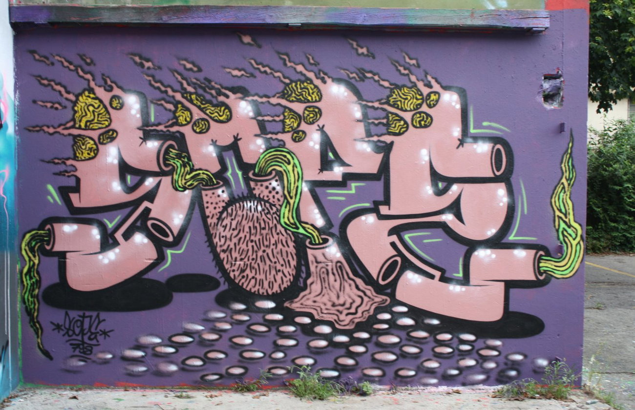 Graffiti Wall in Aarau - Photo by sope798 (2014)