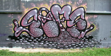 Graffiti Wall in Fribourg - Photo by sope798 (2014)