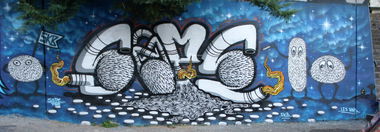 Graffiti Wall in Fribourg - Photo by sope798 (2014)