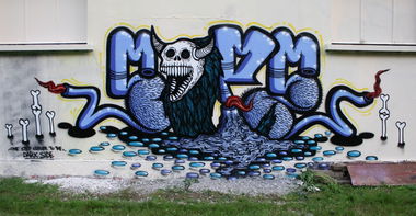 Graffiti Wall in Fribourg - Photo by sope798 (2014)