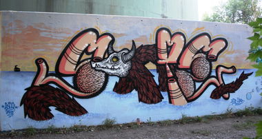 Graffiti Wall in Laupen - Photo by sope798 (2014)