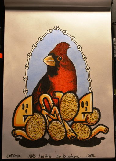 Graffiti Sketch in Fribourg - Photo by sope798 - blackbook, sketch, sope (2014)