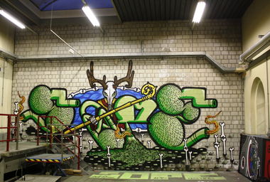 Graffiti Wall in Fribourg - Photo by sope798 (2014)