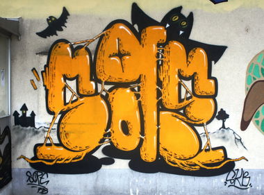 Graffiti Wall in Fribourg - Photo by sope798 (2014)