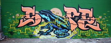 Graffiti Wall in Fribourg - Photo by sope798 (2014)