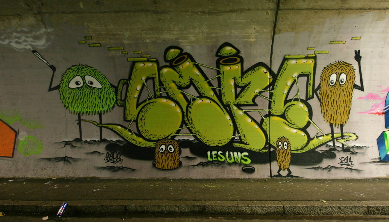 Graffiti Wall in Lausanne - Photo by sope798 (2014)