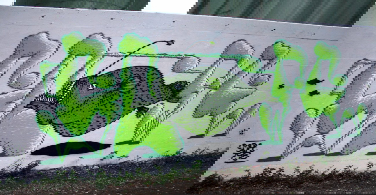 Graffiti Wall - Photo by sope798 - fisch, anglerfisch, poisson (2015)