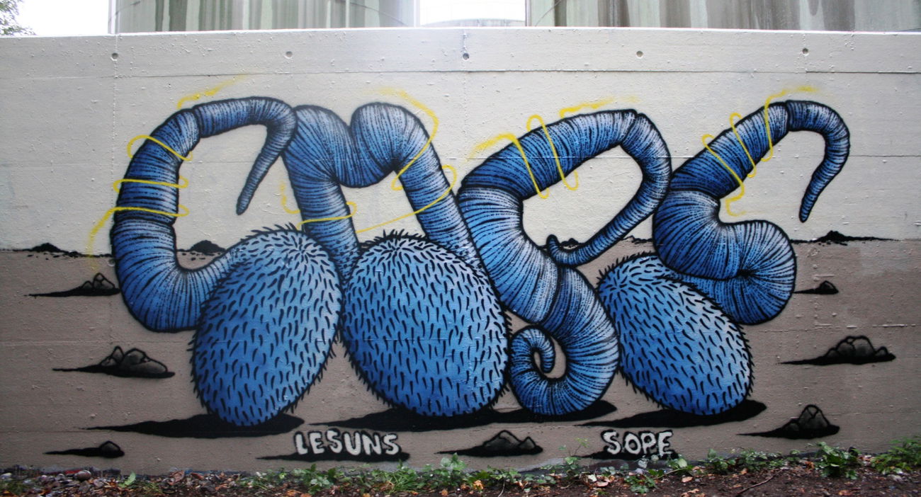 Graffiti Wall in Schweiz - Photo by sope798 (2015)
