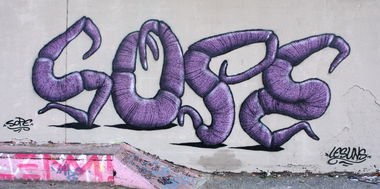 Graffiti Wall in Freiburg - Photo by sope798 (2015)