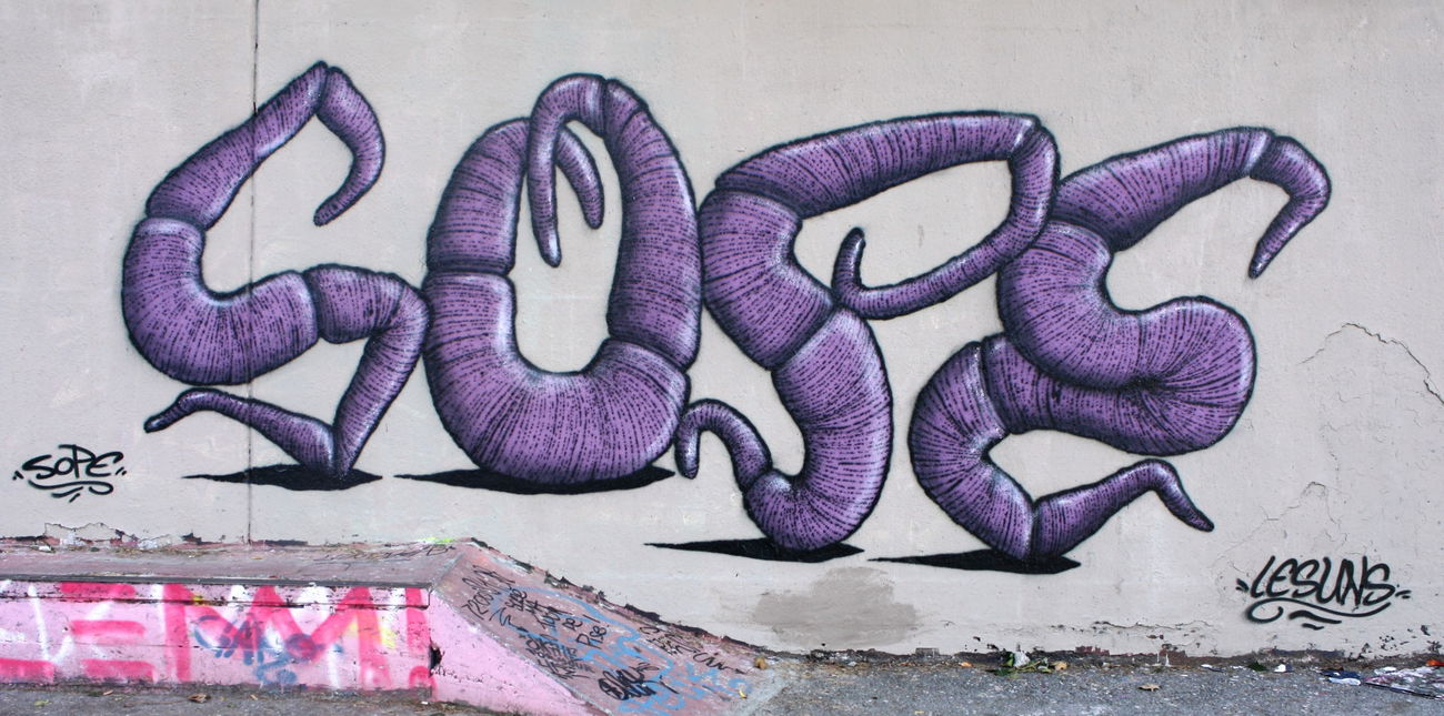 Graffiti Wall in Freiburg - Photo by sope798 (2015)