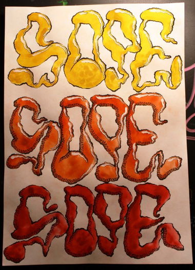 Graffiti Sketch - Photo by sope798 - orange, gelb, yellow (2015)