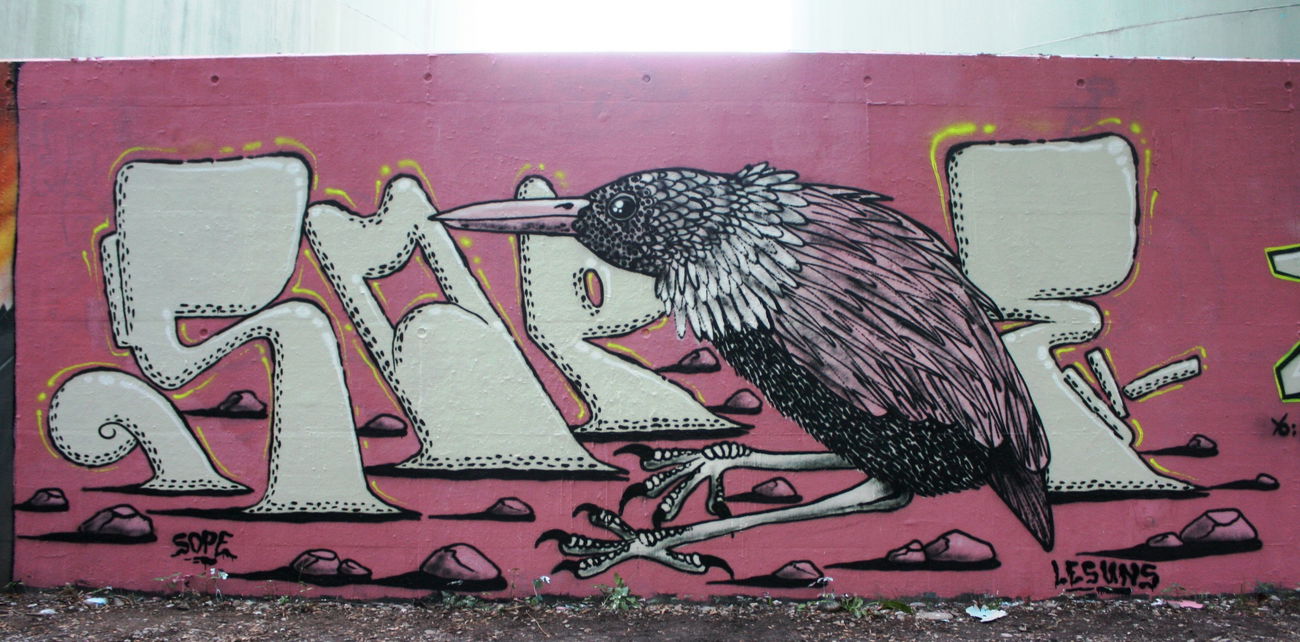 Graffiti Wall in Schweiz - Photo by sope798 (2015)