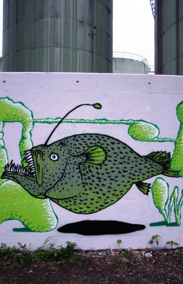 Graffiti Wall - Photo by sope798 - fisch, anglerfisch (2015)