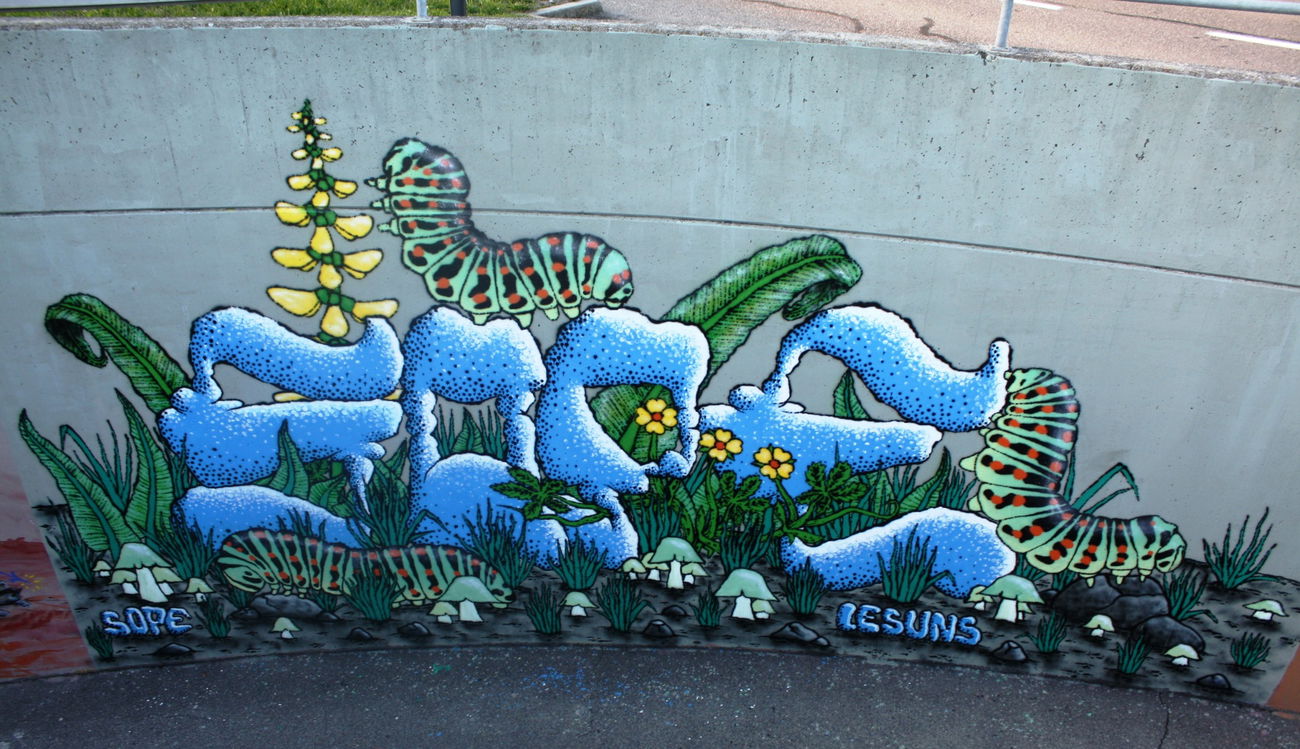 Graffiti Wall in Schweiz - Photo by sope798 (2015)