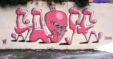 Graffiti Wall - Photo by sope798 - whale, walfisch, baleine (2015)