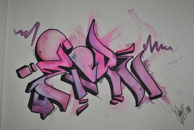 Graffiti Sketch - Photo by sora86 - watercolour, sketch, blackbook (2016)