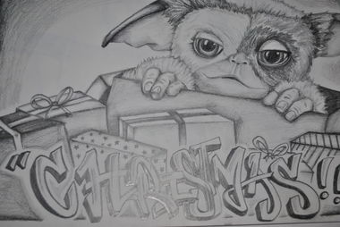 Graffiti Sketch - Photo by sora86 - gizmo, sketch, gremlins (2016)