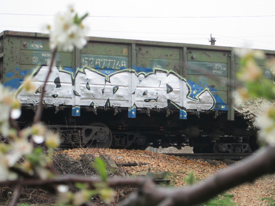 Graffiti Train in Sevastopol - Photo by sower