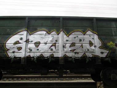 Graffiti Train in Sevastopol - Photo by sower