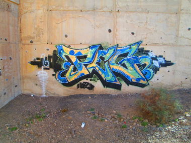 Graffiti Wall in Morro Jable - Photo by spacetrader - PEG (2013)